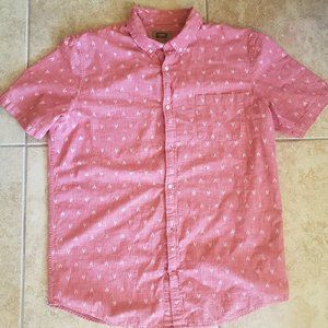 Men's Casual Short-Sleeve, Button-Down Shirt